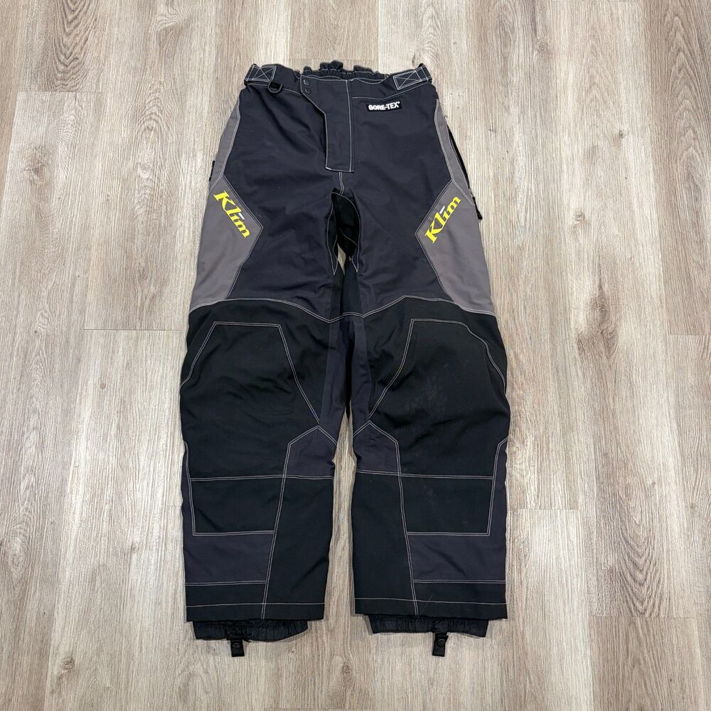 KLIM Snowmobile Pants Mens Medium Goretex Black Padded Riding Snow